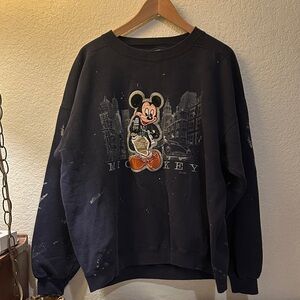 Vintage UNISEX Disney Mickey Mouse Navy Pull-over Sweater . #punkrockmickey